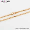 44954 Xuping Wholesale jewelry nueva llegada 18k collares de cadena de moda de oro plateado